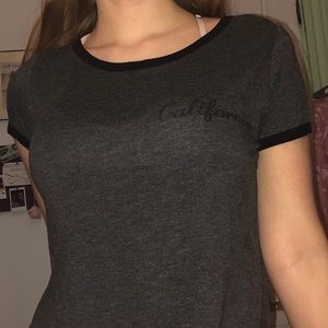 Rolla Coster size M soft grey/black California tee